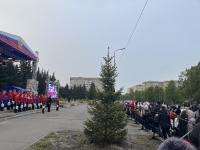 Празднование  Дня Победы продолжилось вечером на центральной площади города