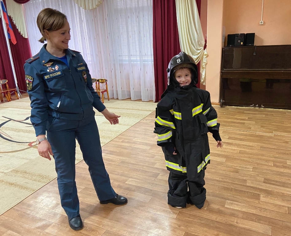 Дошкольникам рассказали о правилах пожарной безопасности