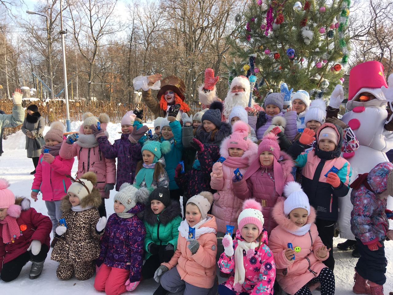 Кузнечане проводят новогодние каникулы в городском парке