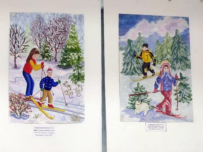 Открылась выставка работ обучающихся художественного отделения «Волшебница зима»