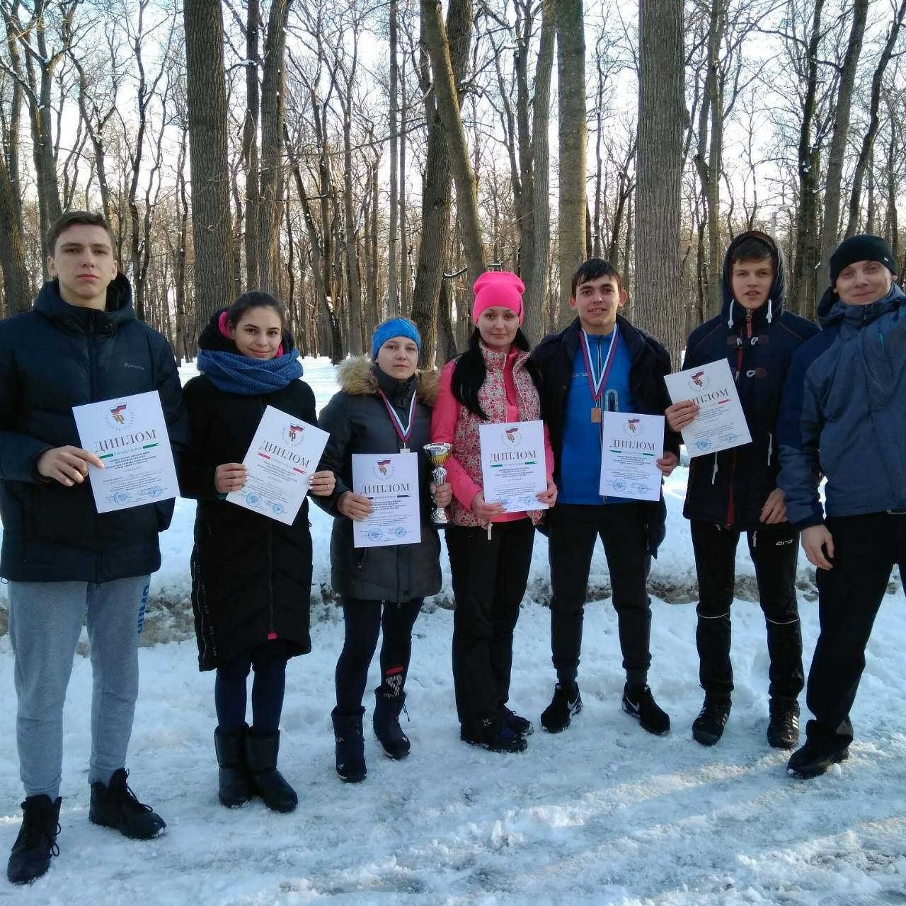Команда юношей Кузнецкого многопрофильного колледжа – победитель соревнований по зимнему полиатлону