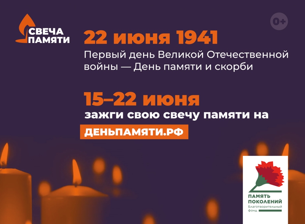 В России проходит онлайн-акция «Свеча памяти»
