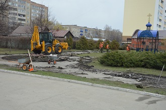 В Кузнецке начались работы по реализации проекта благоустройства центральной части города
