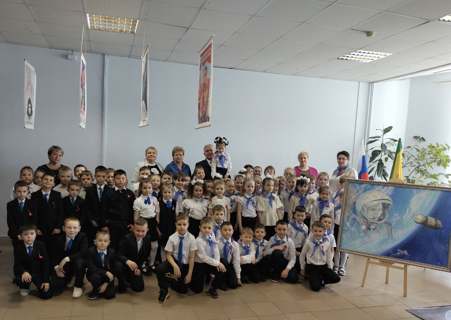 Торжественное мероприятие в честь Дня космонавтики прошло в школе №17 имени Юрия Гагарина