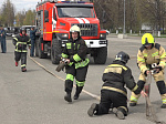 В честь Дня пожарной охраны в Кузнецке прошел показ пожарной техники 