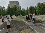 В Кузнецке прошла городская акция по очистке территории строящегося физкультурно-оздоровительного комплекса открытого типа