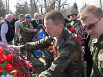 В Кузнецке прошла  торжественная церемония перезахоронения останков бойца Анатолия  Силантьева, погибшего в годы Великой Отечественной войны 
