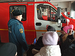 Школьники побывали на экскурсии в пожарно-спасательной части