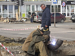 Работники МКП "Теплосеть" продолжают работу по ликвидации порывов