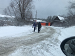 В Кузнецке устраняют последствия снегопада