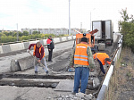 На путепроводе по улице Стекловская возобновлены ремонтные работы