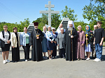 Митрополит Пензенский и Нижнеломовский Серафим освятил в Кузнецке Поклонный крест 