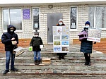 Сотрудники библиотеки-экоцентр и волонтеры в Синичкин день установили кормушки для птиц в Западном микрорайоне