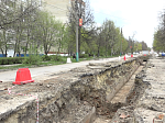 В Кузнецке продолжается капитальный ремонт  теплотрассы по улице Ленина 